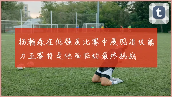 杨瀚森在低强度比赛中展现进攻能力正赛将是他面临的最终挑战